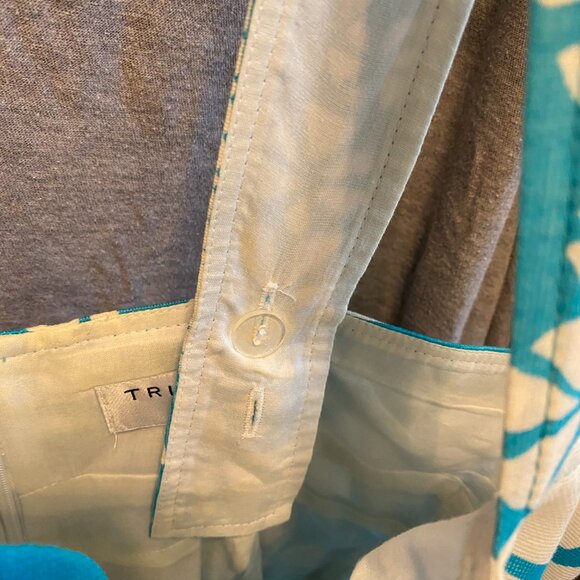 Trina Turk Elin Eyelet Floral Print Fit & Flare Summer Dress Women's Size 6 - Picture 3 of 10